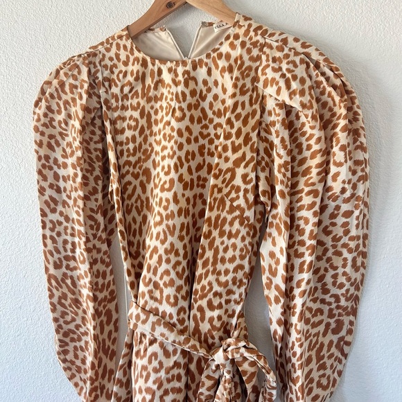 Ulla Johnson Rosaria Silk Balloon Sleeve Dress - Picture 3 of 7